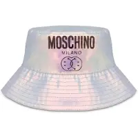 Moschino Double Smiley Holographic Bucket Hat Silver Talla: S | Sombreros Outlet | Hombre | Gris