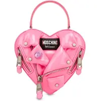Moschino Heart Biker Bag Inflatable Effect Pink Talla: OS | Bolsos de Mano Outlet | Mujer | Rosa