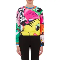 Moschino Inflatable Animals Technical Cotton Sweatshirt Multicolor Talla: 36 | Camisetas de Seda Outlet | Mujer