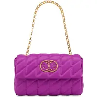 Moschino Double Smiley Quilted Shoulder Bag Purple Talla: OS | Bolsos de Mano Outlet | Mujer | Púrpura