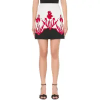Moschino Iris Print Mini Skirt White Talla: 38 | Mini Faldas Outlet | Mujer | Blanco
