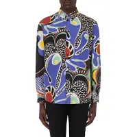 Moschino Psychedelic Print Habotai Shirt Multicolor Talla: 40 | Manga Larga Outlet | Hombre