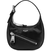 Moschino Small Nappa Leather Bag Biker Details Black Talla: OS | Bolsos de Mano Outlet | Mujer | Negro
