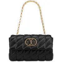 Moschino Double Smiley Quilted Shoulder Bag Black Talla: OS | Bolsos de Mano Outlet | Mujer | Negro