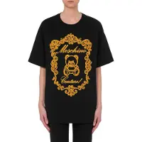 Moschino Teddy Embroidery Organic Jersey T-shirt Black Talla: XXS | Camisetas de Seda Outlet | Mujer | Negro