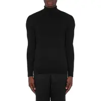 Moschino Allover Logo High Collar Sweater Black Talla: 46 | Manga Larga Outlet | Hombre | Negro