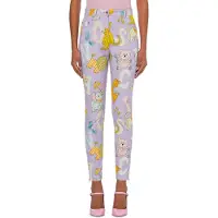 Moschino Circus Logo Gabardine Trousers Purple Talla: 40 | Pantalones Pitillo Outlet | Mujer | Púrpura
