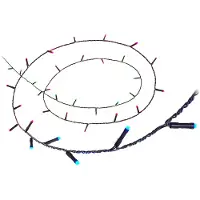 WiZ Connected Fairy, 20 metros, Guirnalda de luces inteligente, Wi-Fi/Bluetooth, Negro, Wi-Fi 4 (802.11n), 802.11b, 802.11g, LED, Plástico
