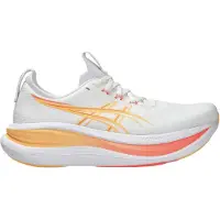 Asics - Women's Gel-Nimbus 28 - Zapatillas para correr size 40,5, blanco/naranja