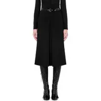 Moschino Bondage Buckle Stretch Cady Skirt Black Talla: 38 | Mini Faldas Outlet | Mujer | Negro