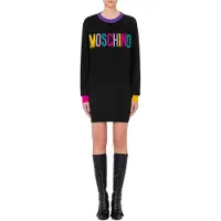Moschino Color Block Knit Dress Black Talla: XXS | Mini Vestidos Outlet | Mujer | Negro