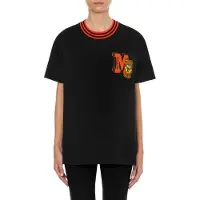 Moschino Varsity Teddy Bear Organic Jersey T-shirt Black Talla: XXS | Camisetas de Seda Outlet | Mujer | Negro