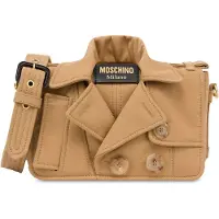 Moschino Biker Bag Trench Details Beige Talla: OS | Bolsos de Mano Outlet | Mujer | Marrón