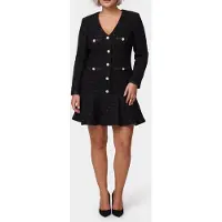 Guess Marciano GUESS Sue Frill Ls Minidre Jet Black A996 Talla: 36 | Mini Vestidos Outlet | Mujer | Negro