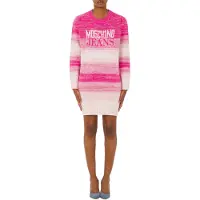 Moschino Degradé Wool Blend Dress Pink Talla: S | Mini Vestidos Outlet | Mujer | Rosa