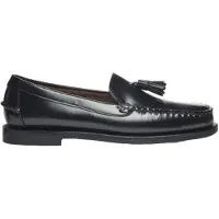Sebago para mujer. 7001560 Mocasines de Piel Classic Will negro (40), Plano, 1 a 3cm, Ninguno, Casual, Fiesta, Clásico, outlet 2026.