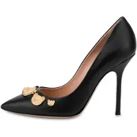 Moschino Calfskin Pumps Teddy Studs Black Talla: 36.5 | Pumps Outlet | Mujer | Negro