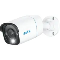 Reolink P330: cámara de seguridad PoE para exteriores 4K 8MP UHD con 256 GB de capacidad, alertas inteligentes, grabación de audio y visión nocturna.