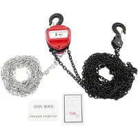 OEM Grúa manual de cadena, capacidad de carga de 2000 kg, construcción robusta, color rojo