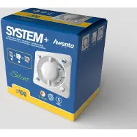 Awenta SYSTEM+ KWS100W, cuerpo base para ventilador, Ø 100 mm, silencioso, con interruptor de encendido/apagado