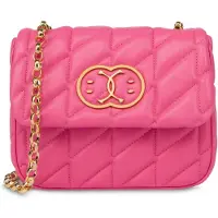 Moschino Double Smiley Quilted Shoulder Bag Purple Talla: OS | Bolsos de Mano Outlet | Mujer | Púrpura