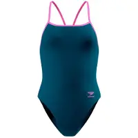 Speedo - Women's Female Solid Turnback - Traje de baño size 40, azul