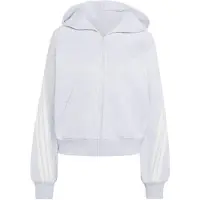 Adidas adidasSUDADERA CON CAPUCHA Y CIERRE DE CREMALLERA KIT 3 STRIPES S Light Grey Heather / Off White Mujer