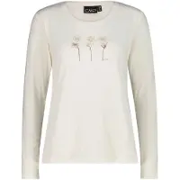 CMP - Women's L/S T-Shirt - Camiseta funcional size 48, blanco