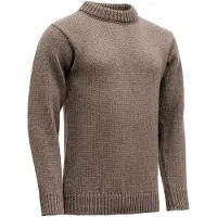 Devold - Nansen Sweater Crew Neck - jersey de lana size L, marrón