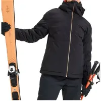 Roxy - Chaquetas de esquí mujer - Snowyhill Puffy Jacket True Black para Mujer - Talla XS - Negro