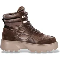 Blauer para mujer. F6BLANCA03 Botines de piel Blanca03 bronce (39), Plano, Cordones, Cremallera, Casual, outlet 2026.