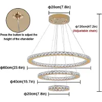 StarTech.com Lámpara de araña de cristal - Modelo 246-JS - Iluminación LED - Regulable con mando a distancia - Montaje empotrado en el techo - Diseño moderno - 110–240 V