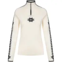 Dale of Norway - Jerséis Mujer - Geilo W Sweater Offwhite Black para Mujer de Lana - Talla L - Blanco