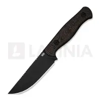 We Knife Notchline WE25047-2, Blackwashed CPM S35VN, Copper Foil Carbon Fiber, cuchillo de caza