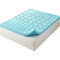 StarTech.com Colchón viscoelástico Queen - Espuma viscoelástica - Gel refrescante - Alivia la presión - 7,5 cm de grosor - 180 x 200 cm - Color azul cielo