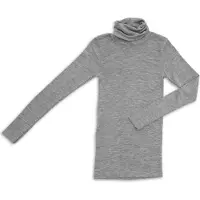 Engel - Women's Long-Sleeved Roll Neck - Ropa interior de seda size 38/40, gris