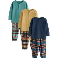 Next Pijama navy / turquesa / curry / naranja
