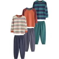 Next Pijama crema / navy / pino / mandarina