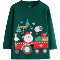Next Camiseta turquesa / verde / rojo / blanco