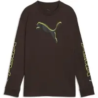 Puma Camiseta 'STREET' chocolate / lima / petróleo