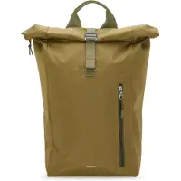 Sandqvist - Ciclismo urbano - Grid Rolltop Backpack Bag 16" Olive de Nylon - Caqui