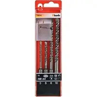 Ami Brocas para taladro percutor SDS-plus, juego de 4 unidades, de 5 a 10 mm.