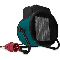 Vonroc Calefactor eléctrico - ventilador - 3300W/5000W - cerámica | alimentación trifásica 400V