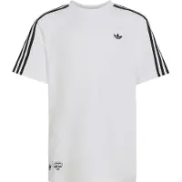 Adidas Originals Camiseta 'GRAPHIC LOOSE' gris / verde hierba / negro / blanco