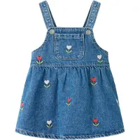 Name it Vestido 'NBFMALO' azul denim / verde claro / rojo vivo / blanco