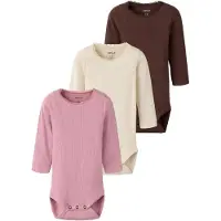 Name it Pijama entero/body beige / marrón / rosa