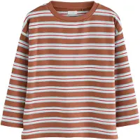 Next Camiseta azul claro / marrón / rojo / blanco