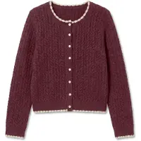 Vero Moda Cárdigan 'MAI' beige / rojo