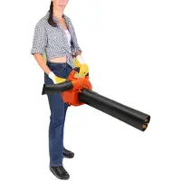 OEM Soplador de gasolina, con una potencia de 0,75 kW, una velocidad de 7000 U/min, un motor de 25,4 cc, dimensiones de 91,5 x 33,5 cm y una capacidad de tanque de 1,2 L