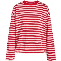 Noisy May Camiseta 'NMEMBER' rojo / blanco